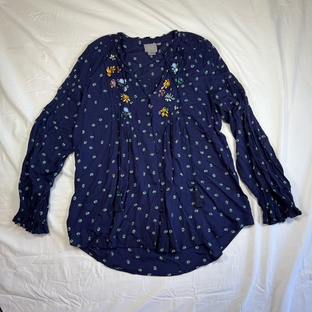 Vanessa Virginia Floral Embroidered‎ Blouse